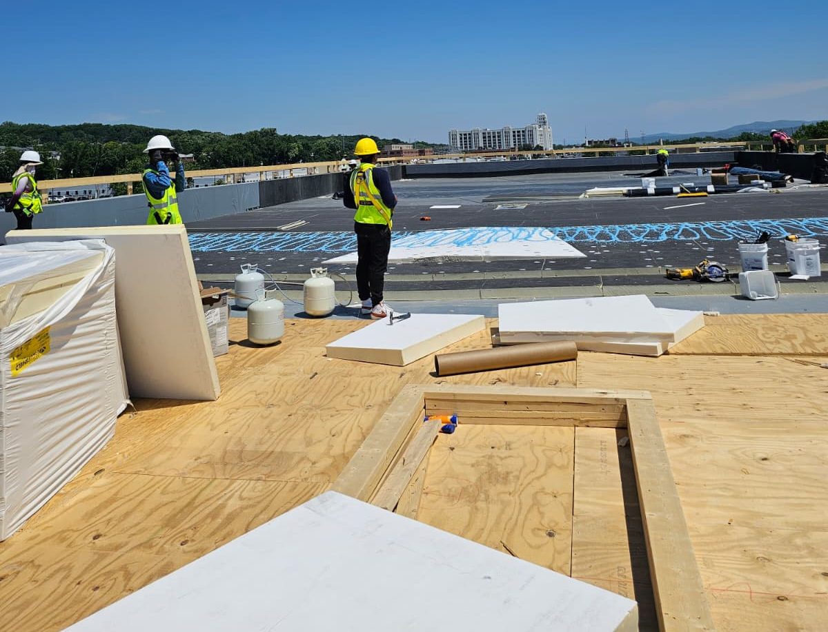 EPDM roofing in Solvay New York — Graycore Exteriors on-site work example